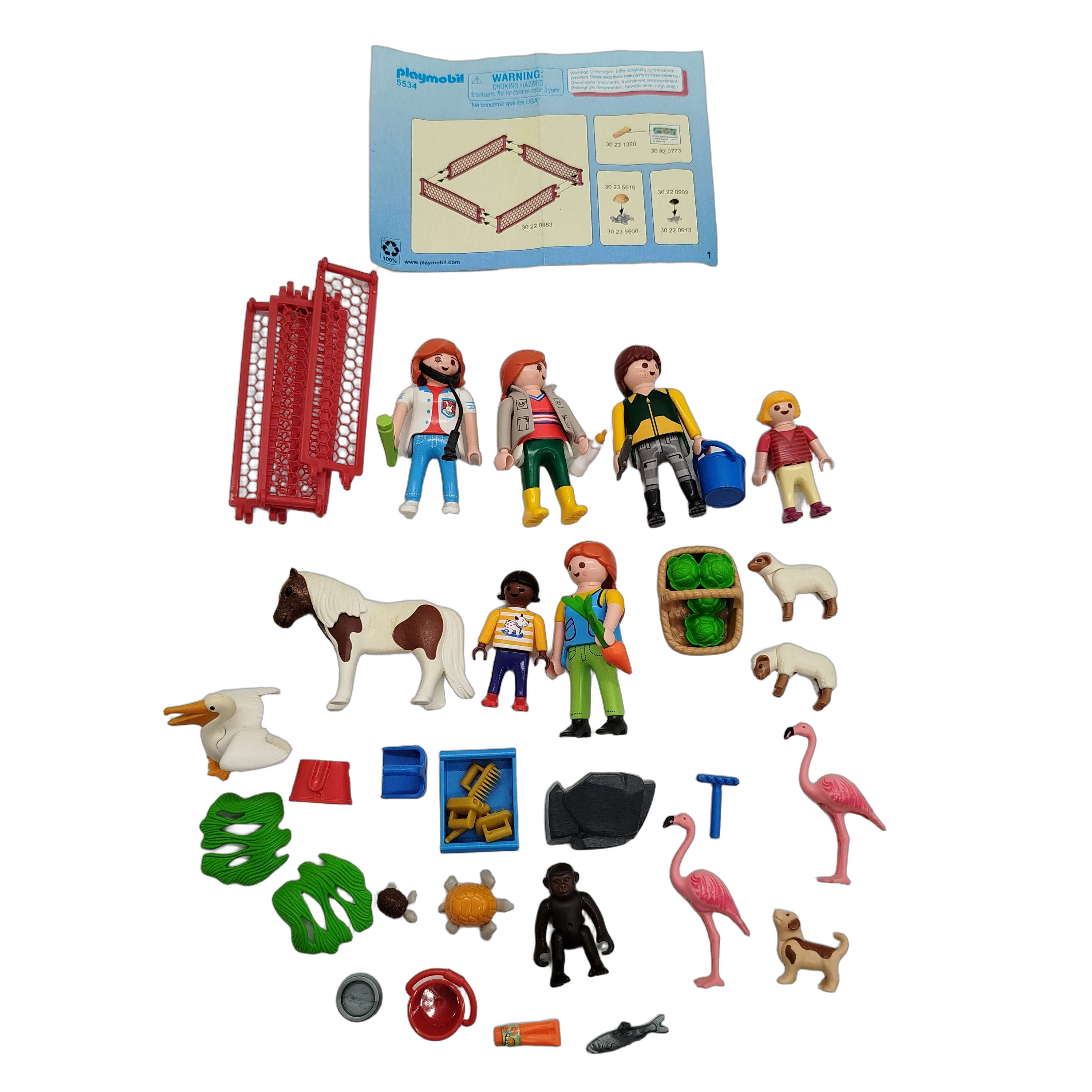 Playmobil Bundle Bauernhof & Tierpflege 5534 Set von 6 Figuren & Tiere
